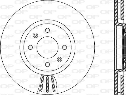 Open Parts BDR1865.20 - Гальмівний диск autozip.com.ua