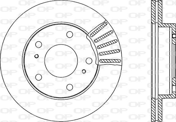 Open Parts BDA1801.20 - Гальмівний диск autozip.com.ua