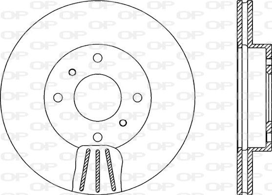 Open Parts BDA1885.20 - Гальмівний диск autozip.com.ua