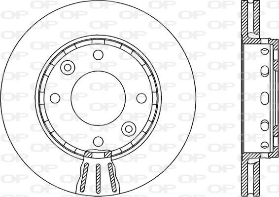 Open Parts BDA1886.20 - Гальмівний диск autozip.com.ua