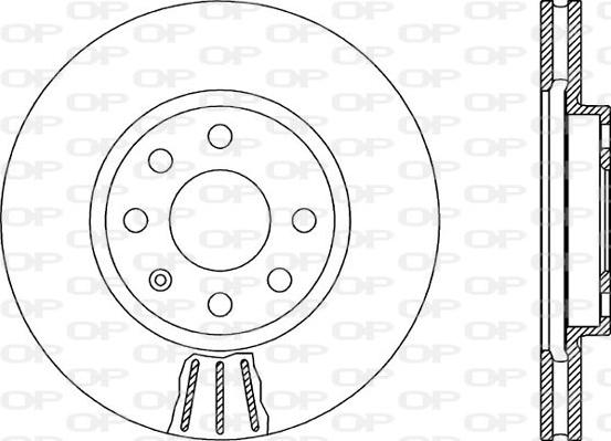 Open Parts BDR1880.20 - Гальмівний диск autozip.com.ua