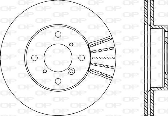 Open Parts BDR1823.20 - Гальмівний диск autozip.com.ua