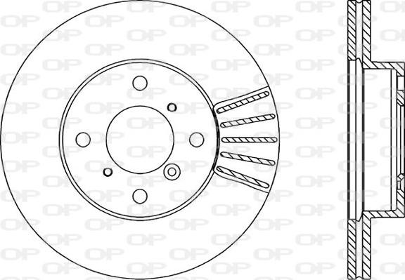 Open Parts BDA1823.20 - Гальмівний диск autozip.com.ua