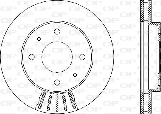 Open Parts BDA1870.20 - Гальмівний диск autozip.com.ua