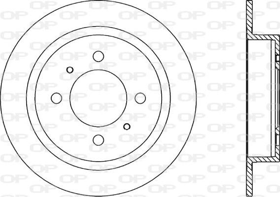 Open Parts BDA1396.10 - Гальмівний диск autozip.com.ua