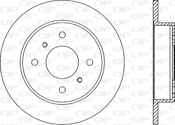 Open Parts BDA1391.10 - Гальмівний диск autozip.com.ua