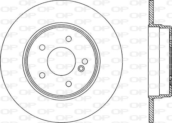 Open Parts BDA1316.10 - Гальмівний диск autozip.com.ua