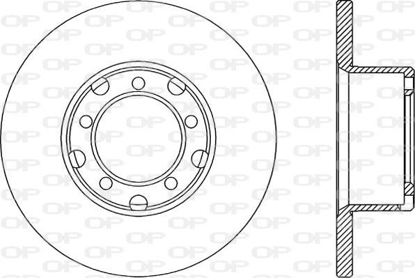 Open Parts BDA1299.10 - Гальмівний диск autozip.com.ua