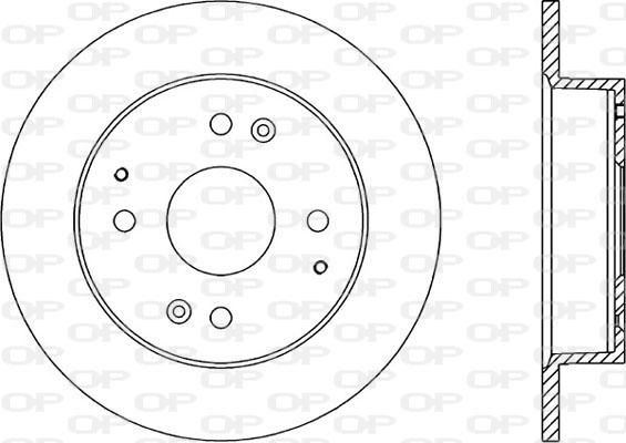 Open Parts BDA1214.10 - Гальмівний диск autozip.com.ua