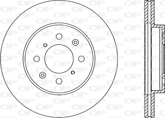 Open Parts BDA1215.20 - Гальмівний диск autozip.com.ua