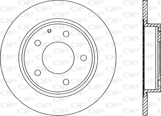 Open Parts BDA1282.10 - Гальмівний диск autozip.com.ua