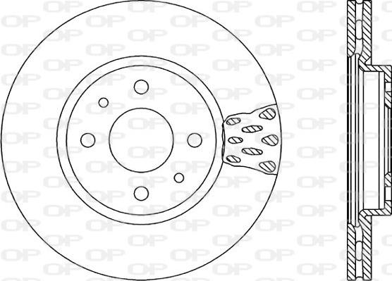 Open Parts BDR1235.20 - Гальмівний диск autozip.com.ua