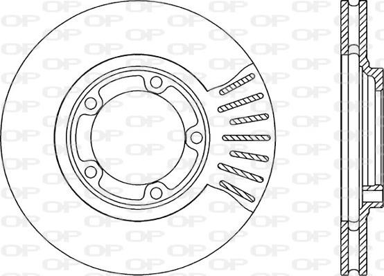 Open Parts BDA1791.20 - Гальмівний диск autozip.com.ua