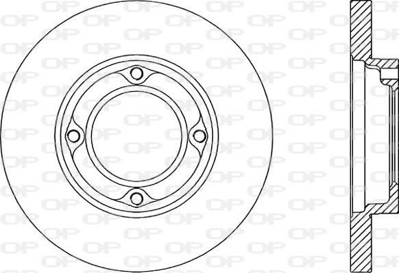 Open Parts BDA1763.10 - Гальмівний диск autozip.com.ua