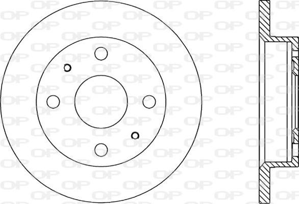 Open Parts BDA1762.10 - Гальмівний диск autozip.com.ua