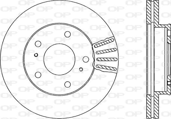 Open Parts BDA1709.20 - Гальмівний диск autozip.com.ua