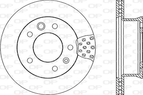 Open Parts BDA1706.20 - Гальмівний диск autozip.com.ua