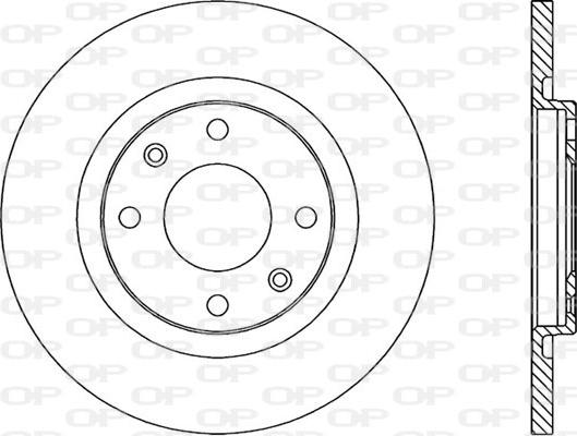 Open Parts BDA1717.10 - Гальмівний диск autozip.com.ua