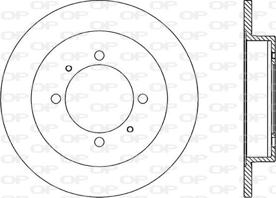 Open Parts BDA1735.10 - Гальмівний диск autozip.com.ua