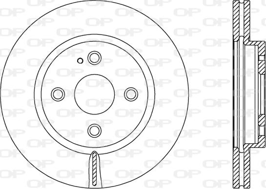 Open Parts BDA2490.20 - Гальмівний диск autozip.com.ua