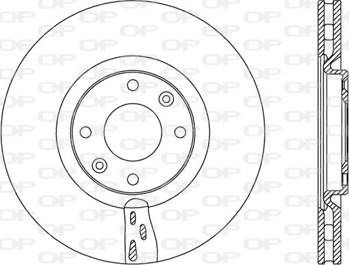 Open Parts BDR2453.20 - Гальмівний диск autozip.com.ua