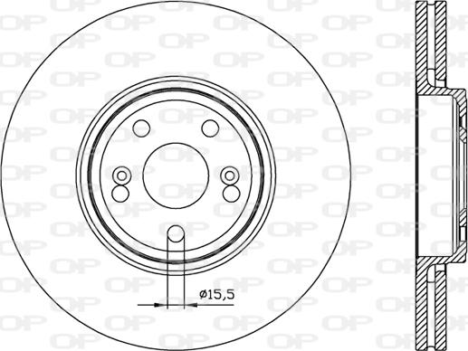 Open Parts BDA2452.20 - Гальмівний диск autozip.com.ua