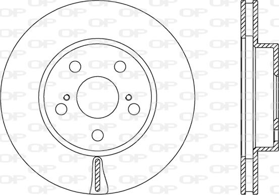 Open Parts BDA2463.20 - Гальмівний диск autozip.com.ua