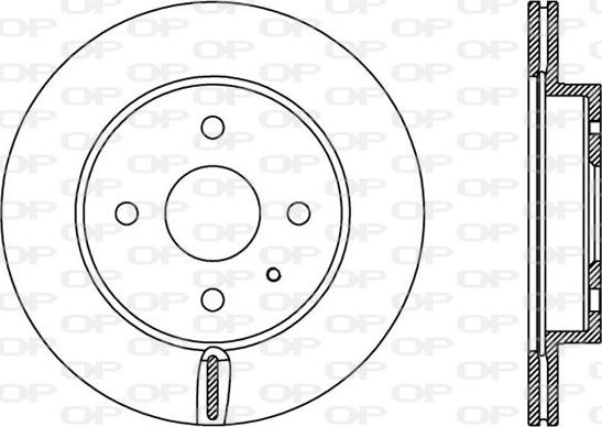 Open Parts BDA2425.20 - Гальмівний диск autozip.com.ua