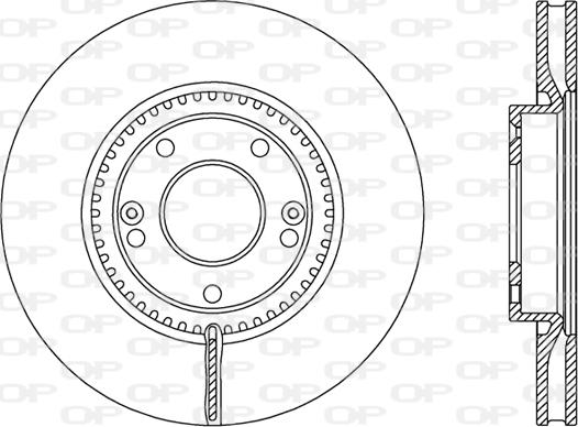 Open Parts BDA2477.20 - Гальмівний диск autozip.com.ua