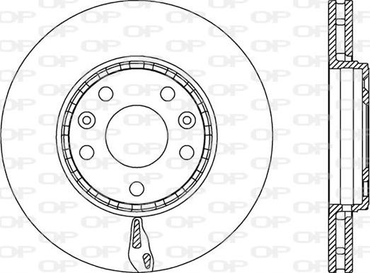 Open Parts BDA2546.20 - Гальмівний диск autozip.com.ua