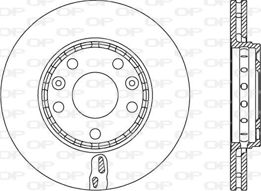 Open Parts BDA2548.20 - Гальмівний диск autozip.com.ua