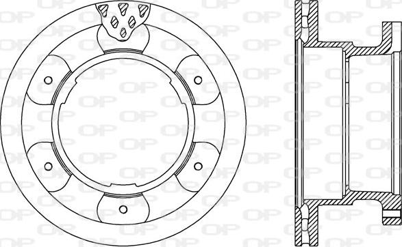 Open Parts BDA2542.20 - Гальмівний диск autozip.com.ua