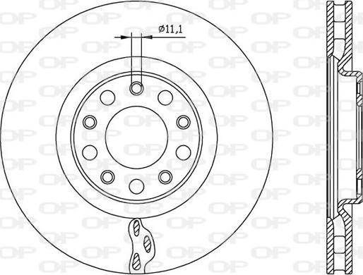 Open Parts BDA2561.20 - Гальмівний диск autozip.com.ua