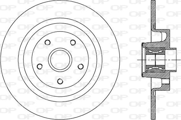 Open Parts BDA2507.30 - Гальмівний диск autozip.com.ua