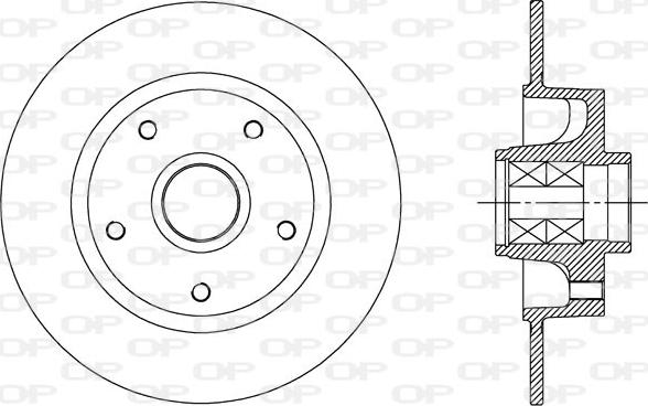 Open Parts BDA2515.30 - Гальмівний диск autozip.com.ua