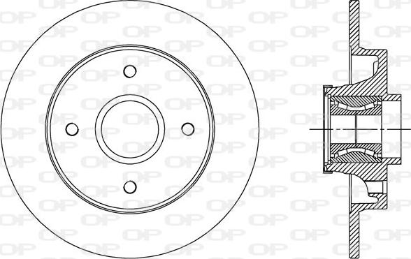 Open Parts BDA2510.30 - Гальмівний диск autozip.com.ua