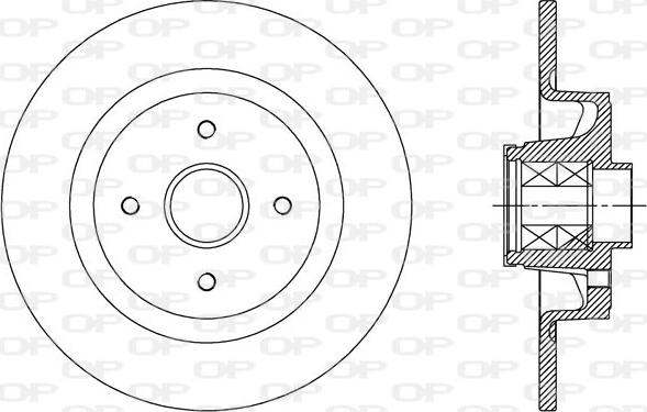 Open Parts BDA2511.30 - Гальмівний диск autozip.com.ua