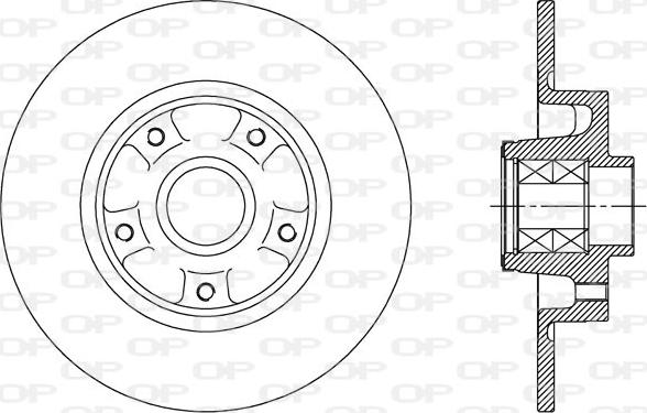 Open Parts BDA2513.30 - Гальмівний диск autozip.com.ua