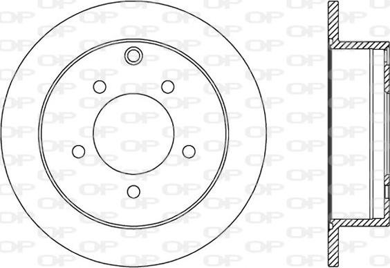 Open Parts BDA2588.10 - Гальмівний диск autozip.com.ua