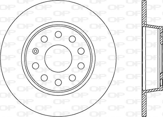 Open Parts BDR2539.10 - Гальмівний диск autozip.com.ua