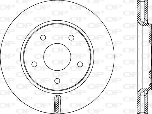 Open Parts BDA2534.20 - Гальмівний диск autozip.com.ua