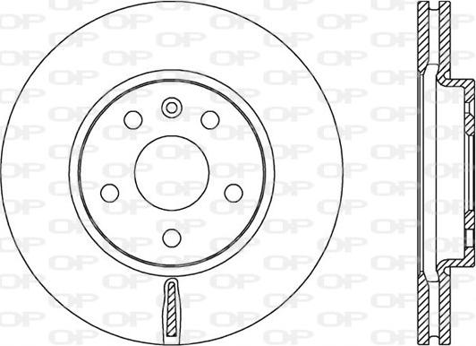 Open Parts BDA2535.20 - Гальмівний диск autozip.com.ua