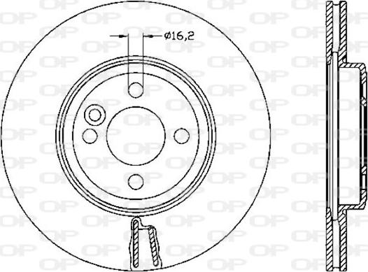 Open Parts BDA2530.20 - Гальмівний диск autozip.com.ua