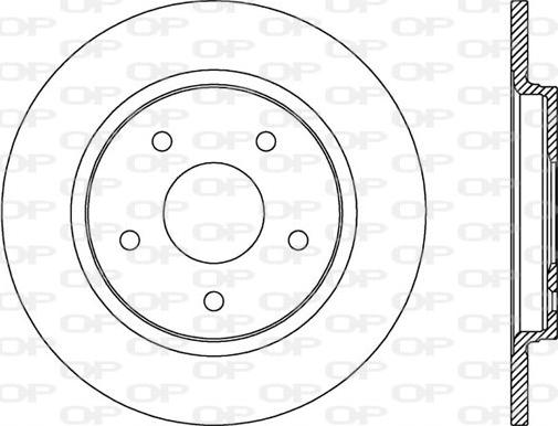 Open Parts BDA2533.10 - Гальмівний диск autozip.com.ua