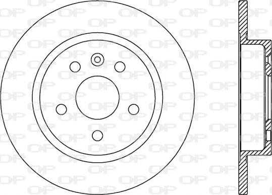 Open Parts BDA2537.10 - Гальмівний диск autozip.com.ua