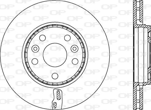 Open Parts BDA2529.20 - Гальмівний диск autozip.com.ua