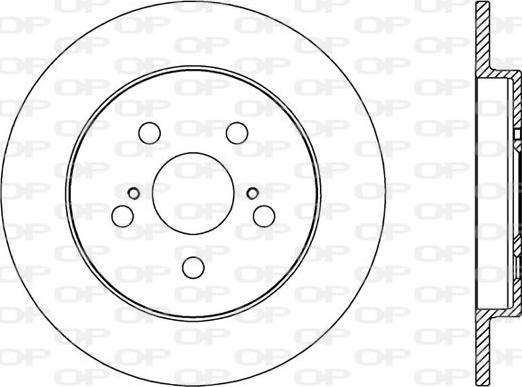 Open Parts BDA2524.10 - Гальмівний диск autozip.com.ua