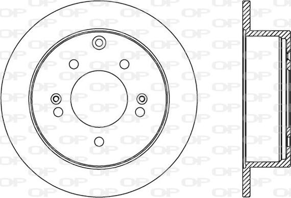 Open Parts BDA2570.10 - Гальмівний диск autozip.com.ua