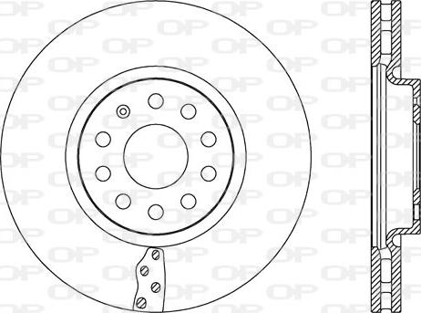 Open Parts BDR2657.20 - Гальмівний диск autozip.com.ua