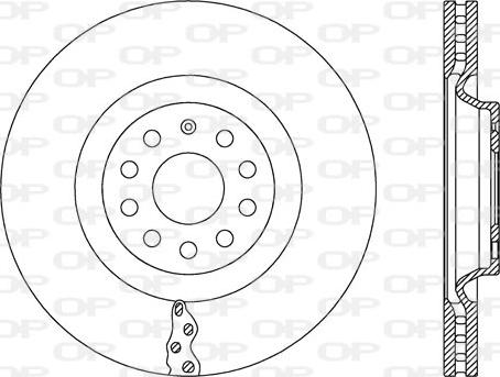 Open Parts BDA2665.20 - Гальмівний диск autozip.com.ua